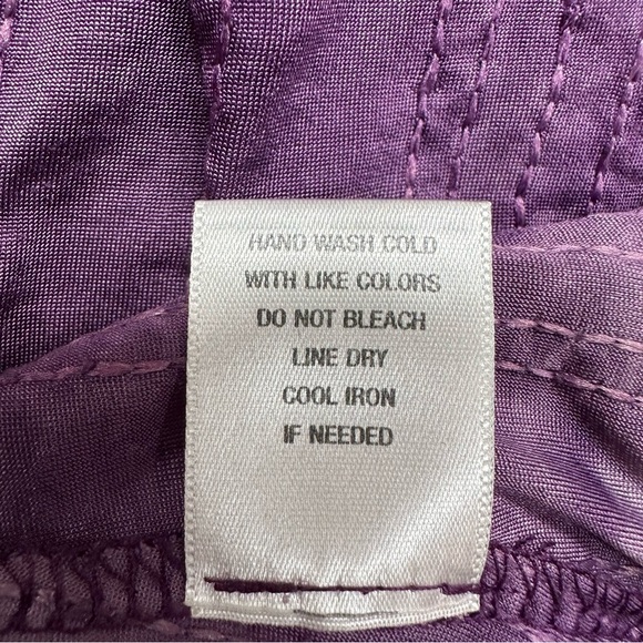 DRESSBARN Purple Summer High Low Sleeveless Sequin Embellished V-Neck Tank Sz L - Picture 14 of 15